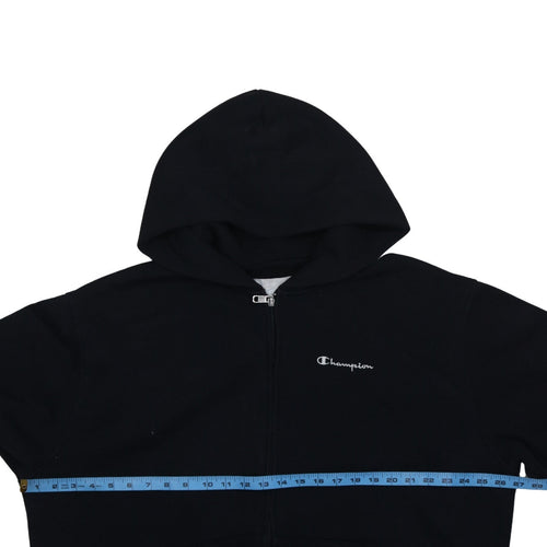 Champion Men’s Black Full Zip Hoodie XL Regular Fit Fleece