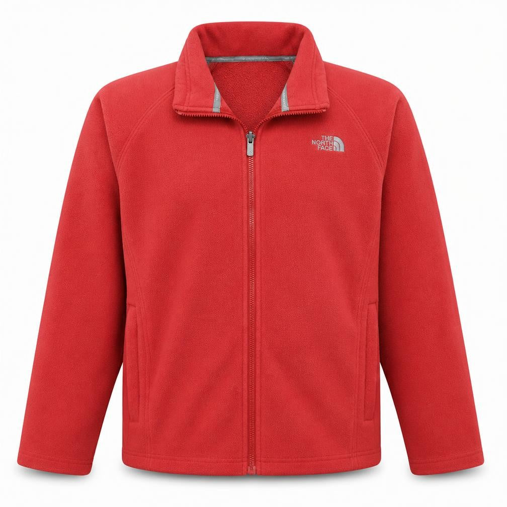 The North Face Men's Red Fleece Full Zip Outdoor Jacket Size M