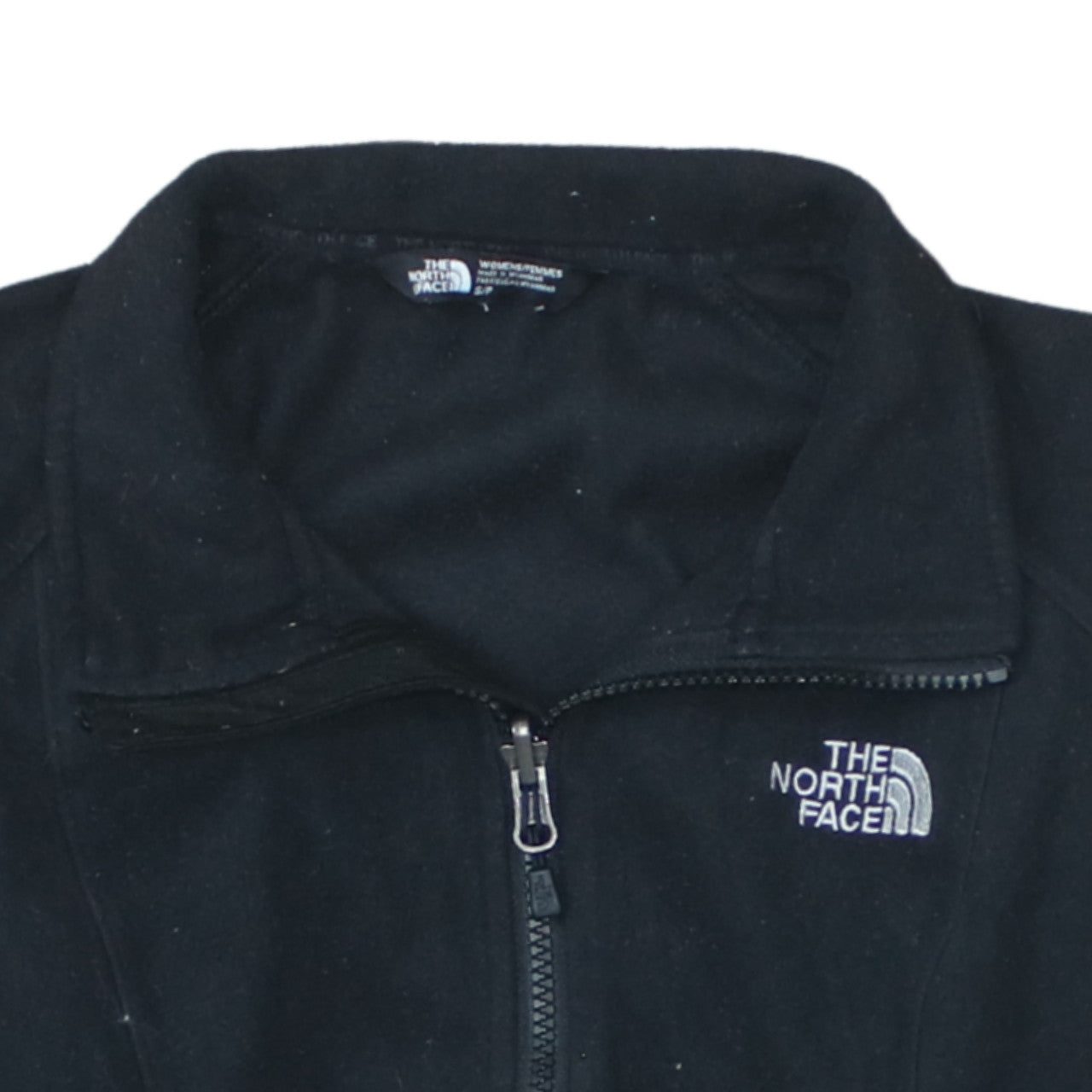 The North Face Womens Black Fleece Full Zip Jacket Size S