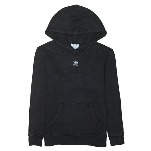 Adidas Womens Black Size 8 Pullover Hoodie Sweatshirt