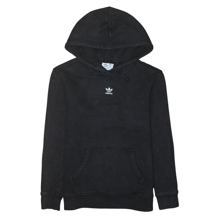 Adidas Womens Black Size 8 Pullover Hoodie Sweatshirt