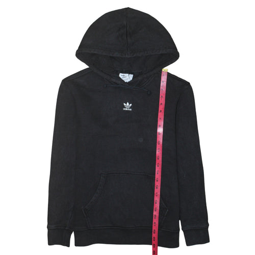 Adidas Womens Black Size 8 Pullover Hoodie Sweatshirt