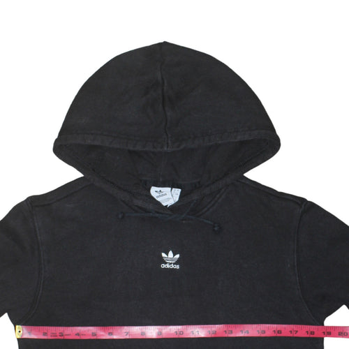 Adidas Womens Black Size 8 Pullover Hoodie Sweatshirt
