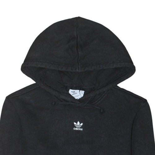 Adidas Womens Black Size 8 Pullover Hoodie Sweatshirt