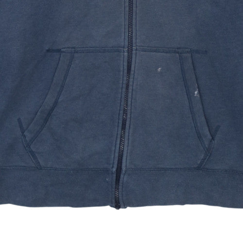 Nike Men's Blue Full Zip Hoodie 2XL Sports Fleece Jacket
