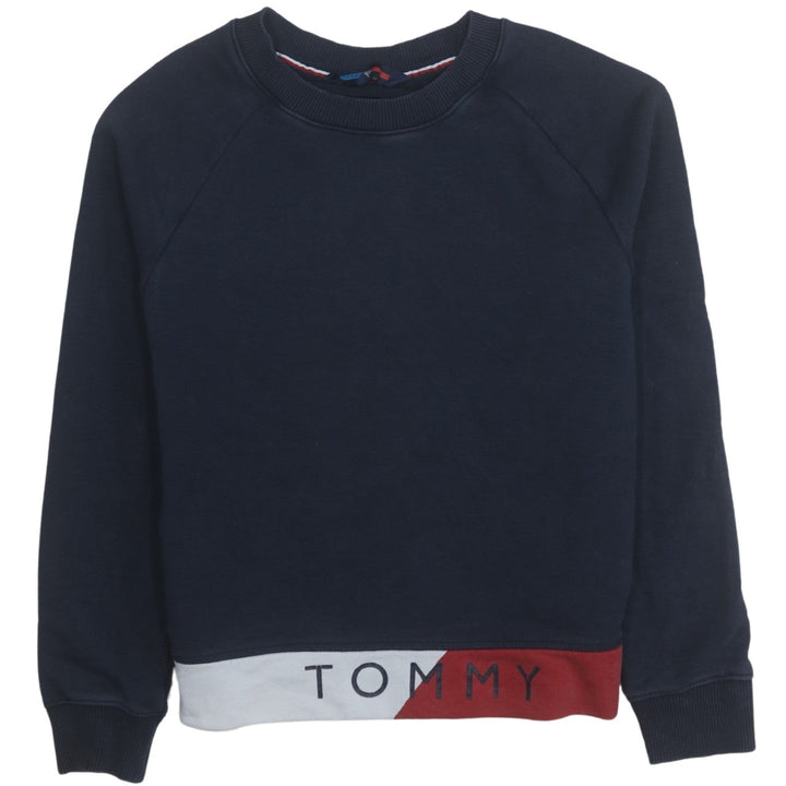 Tommy Hilfiger Womens Navy Crew Neck Pullover Sweatshirt Size S
