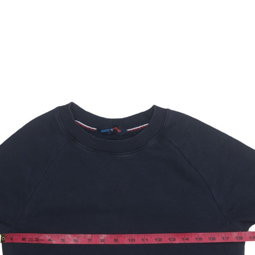 Tommy Hilfiger Womens Navy Crew Neck Pullover Sweatshirt Size S