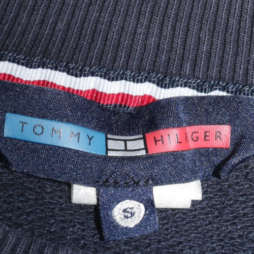 Tommy Hilfiger Womens Navy Crew Neck Pullover Sweatshirt Size S