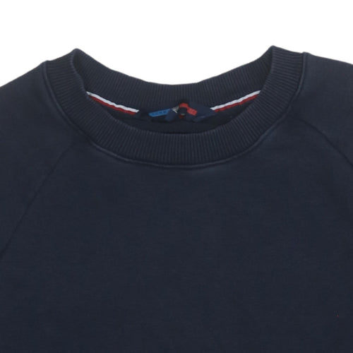 Tommy Hilfiger Womens Navy Crew Neck Pullover Sweatshirt Size S