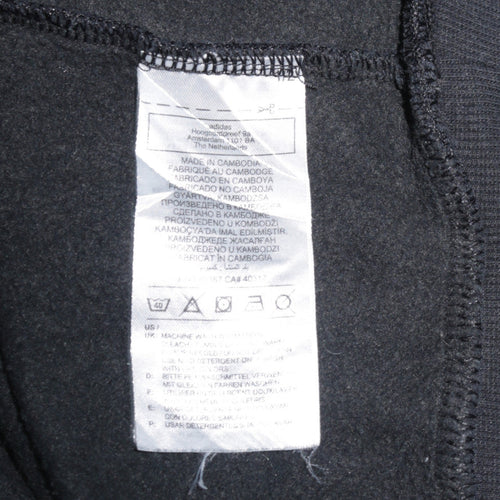 Adidas Mens Black 2XL Pullover Hoodie Sports Style