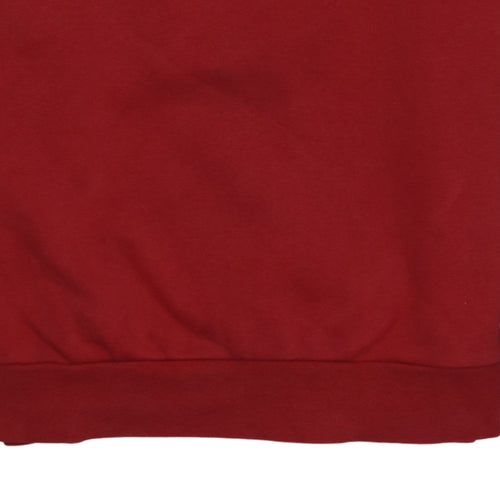 Nike Men’s Red Black Air Logo Crew Neck Sweatshirt Size M