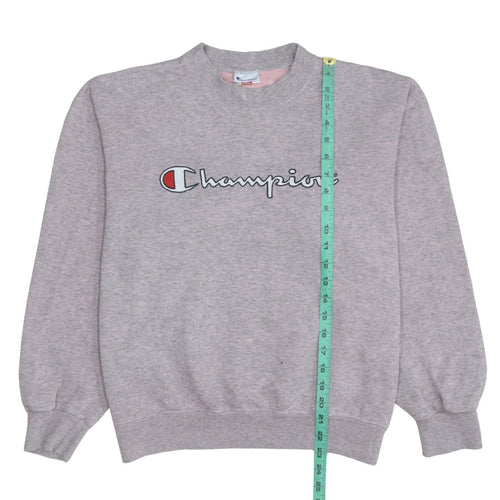 Champion Womens Grey Medium Crew Neck Pullover Sweatshirt