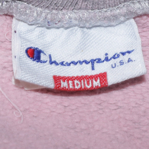 Champion Womens Grey Medium Crew Neck Pullover Sweatshirt