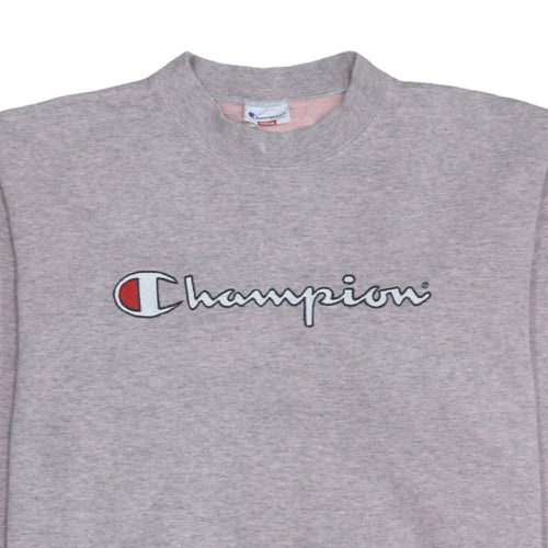 Champion Womens Grey Medium Crew Neck Pullover Sweatshirt