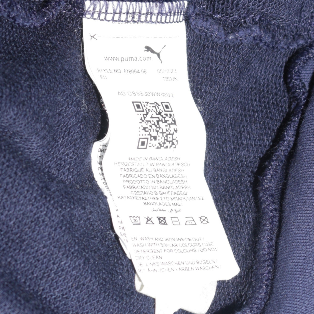 Puma Women's Navy Blue Pullover Hoodie XXL Relaxed Fit Cotton