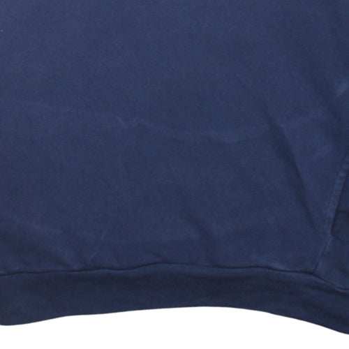 Puma Women's Navy Blue Pullover Hoodie XXL Relaxed Fit Cotton