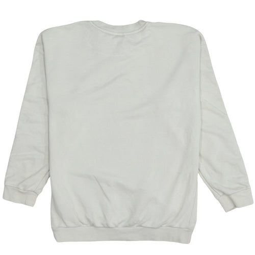 Adidas Women Beige Crew Neck Pullover Sweatshirt Size 10