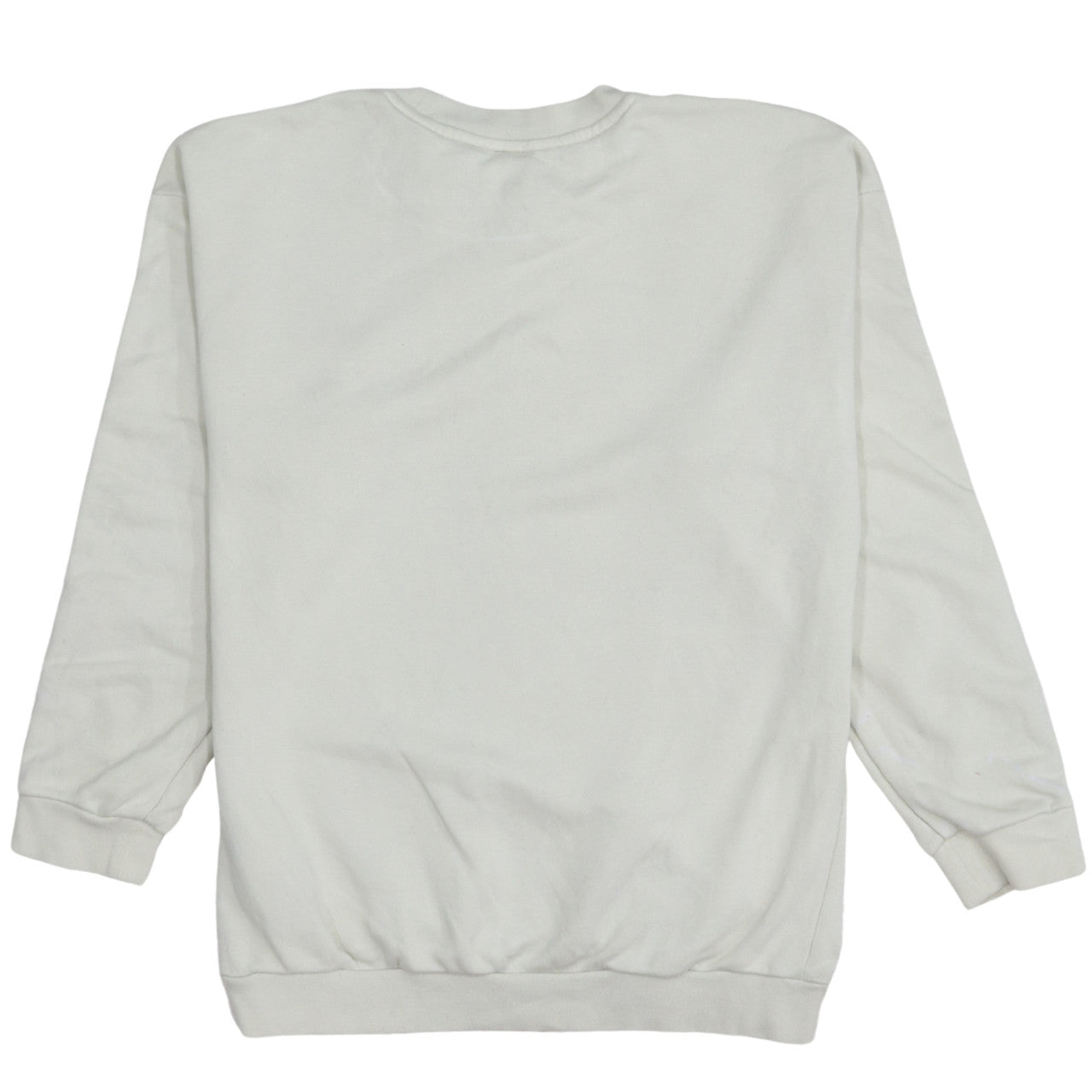 Adidas Women Beige Crew Neck Pullover Sweatshirt Size 10