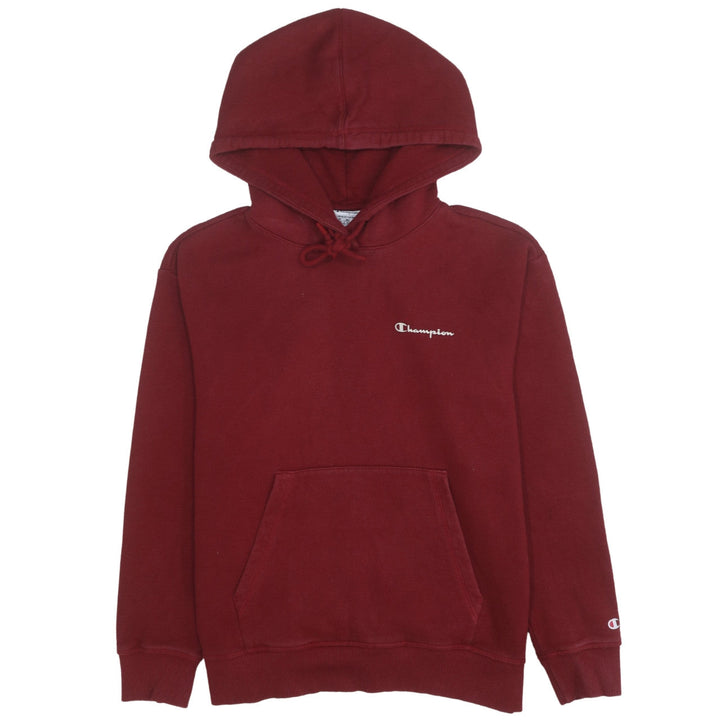 Champion Men's Red Pullover Hoodie Medium Regular Fit Logo