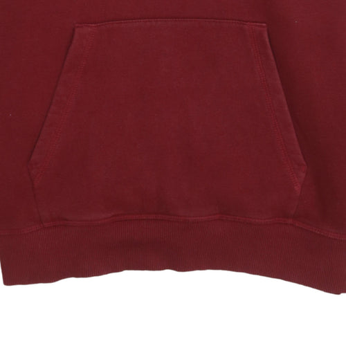 Champion Men's Red Pullover Hoodie Medium Regular Fit Logo