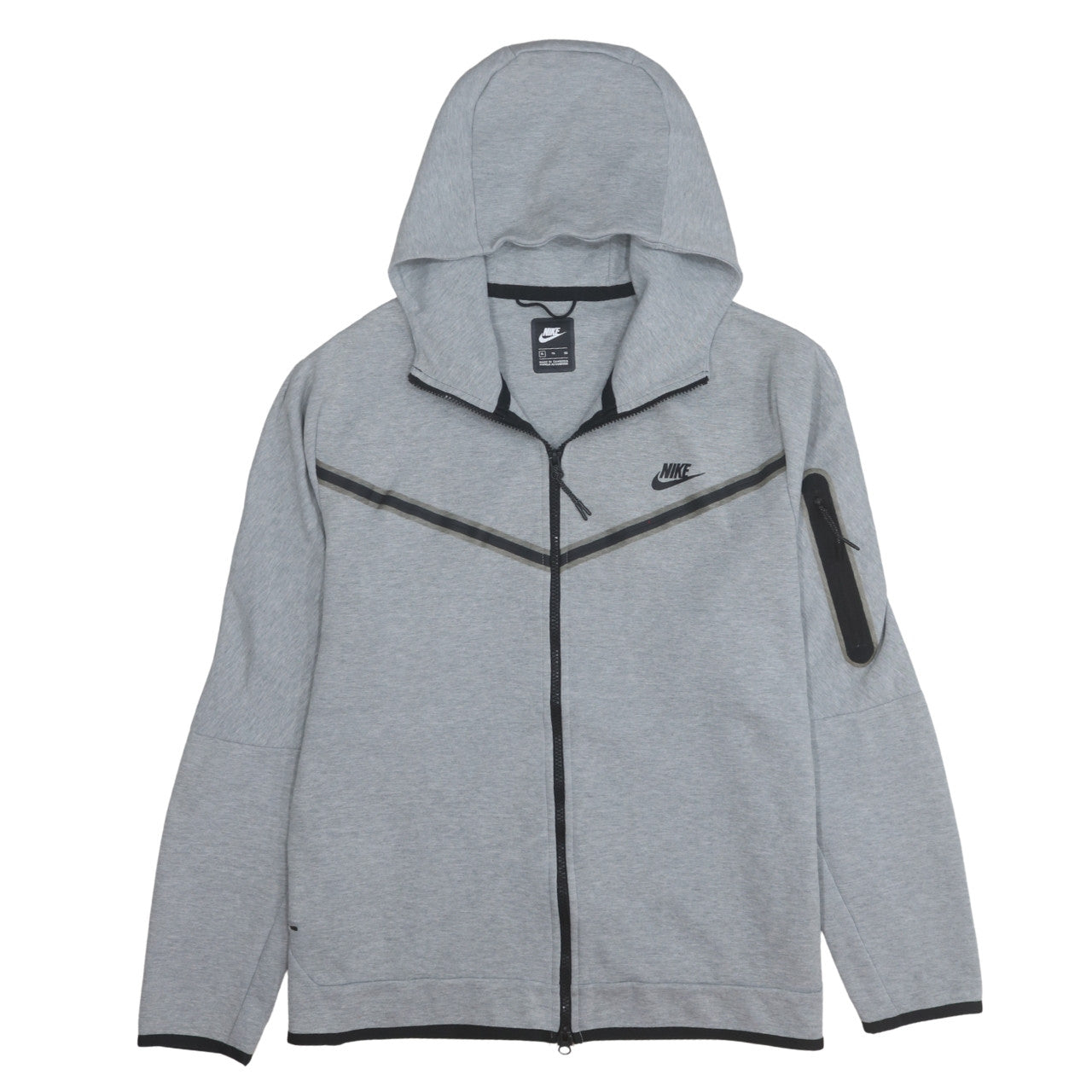 Nike Mens Grey Full Zip Hoodie XL Regular Fit
