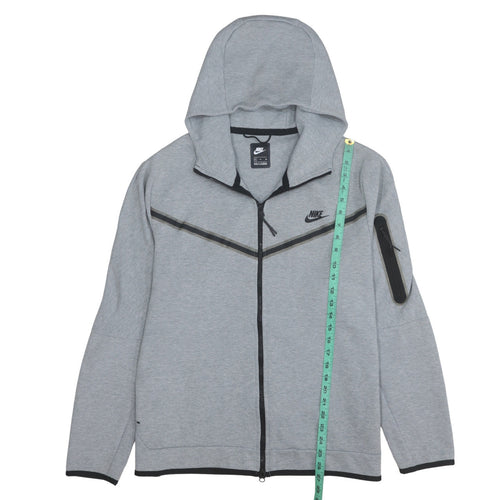 Nike Mens Grey Full Zip Hoodie XL Regular Fit