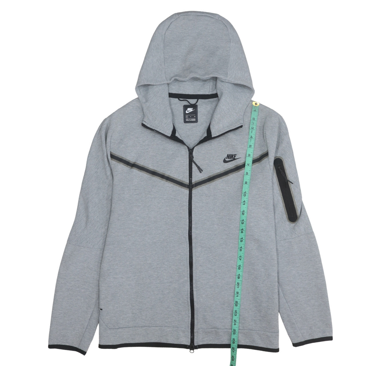 Nike Mens Grey Full Zip Hoodie XL Regular Fit