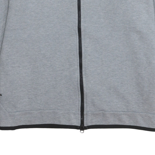Nike Mens Grey Full Zip Hoodie XL Regular Fit