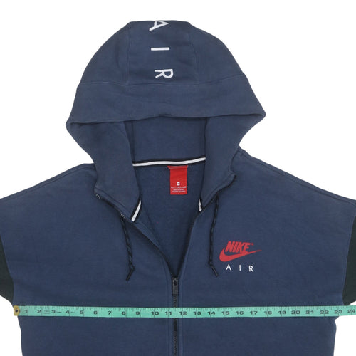 Nike Air Men's Blue Full Zip Hoodie Size M Cotton Blend