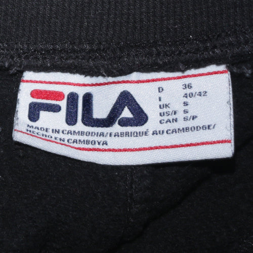 Fila Men's Black Jogger Sweatpants S Regular Fit Cotton Blend