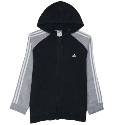Adidas Men's Black Full Zip Hoodie Size L Sportswear