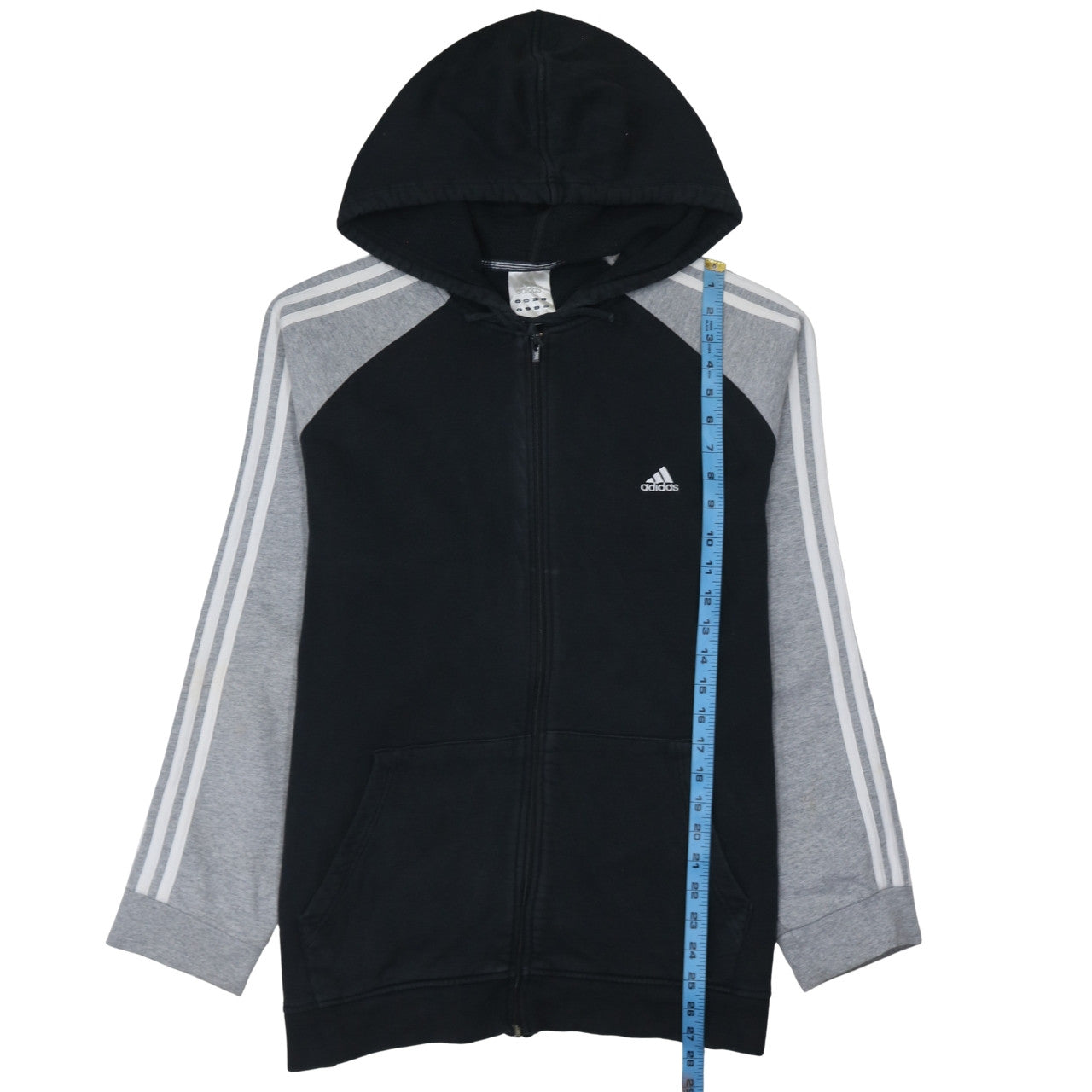 Adidas Men's Black Full Zip Hoodie Size L Sportswear
