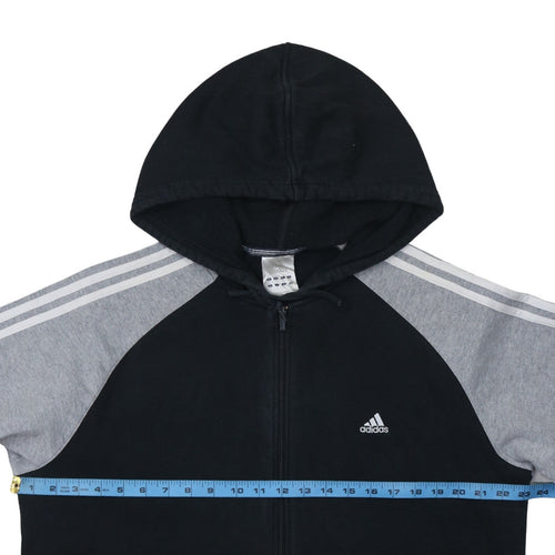 Adidas Men's Black Full Zip Hoodie Size L Sportswear