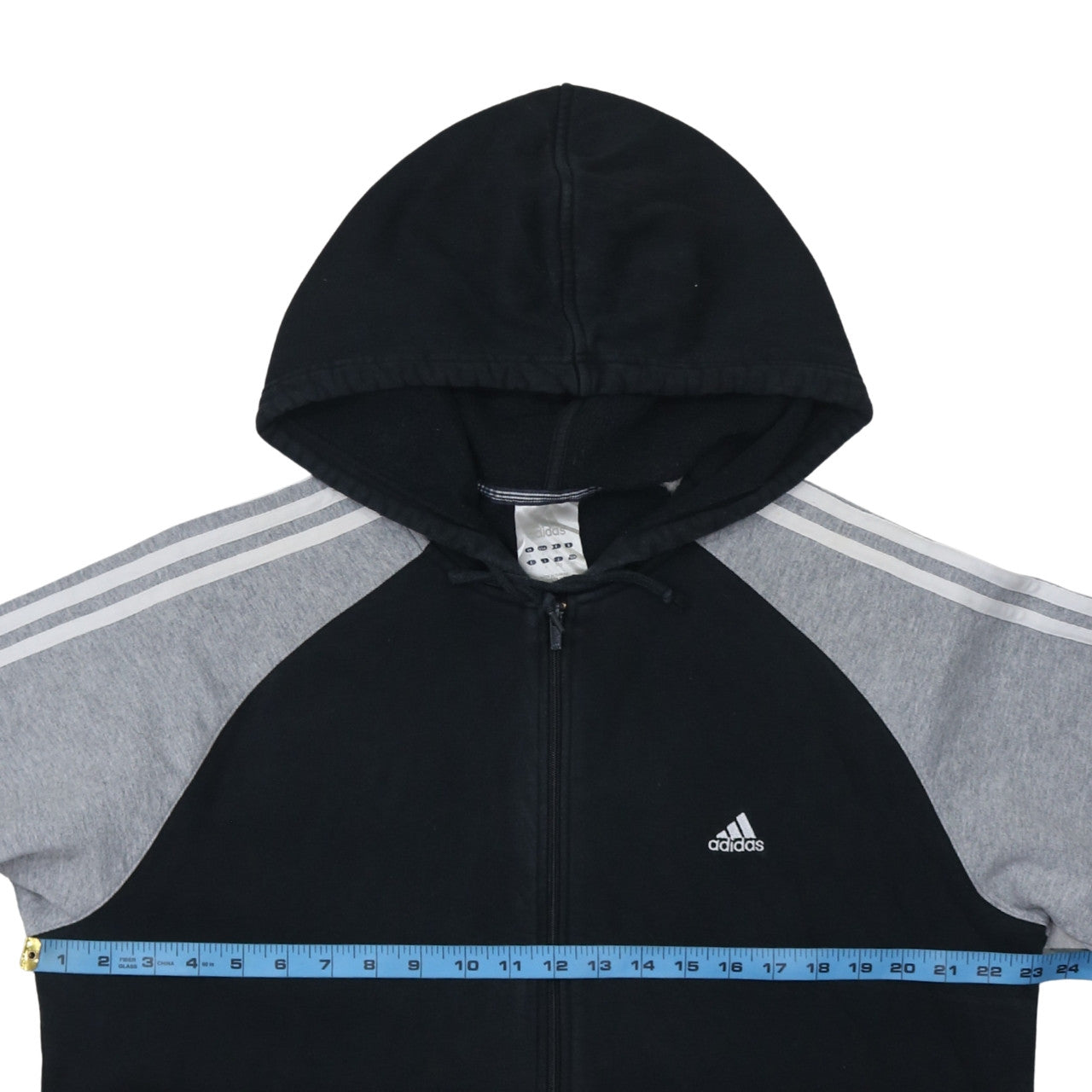 Adidas Men's Black Full Zip Hoodie Size L Sportswear