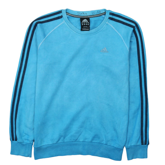 Adidas Men's Blue Essentials Crew Neck Sweatshirt Size S