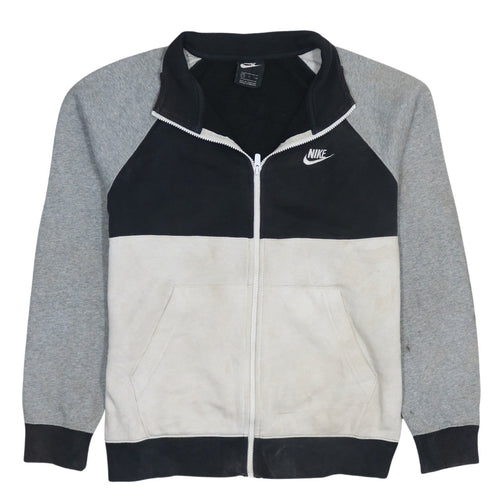 Nike Men's Black Grey White Full Zip Sweatshirt Size S