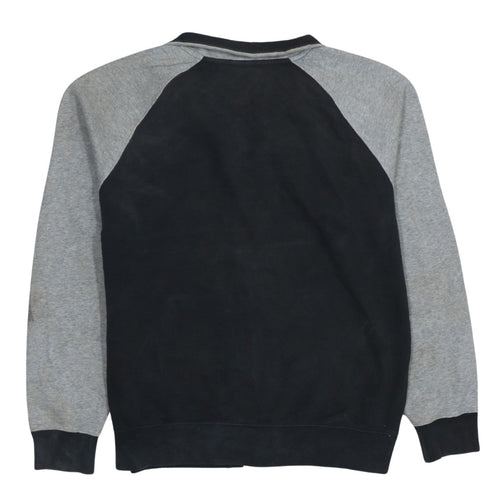 Nike Men's Black Grey White Full Zip Sweatshirt Size S