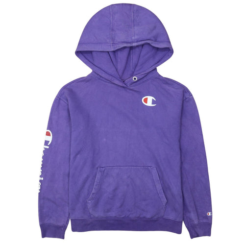 Champion JD Sports Purple Small Women's Pullover Hoodie Sweatshirt