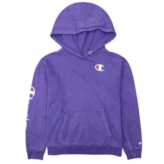 Champion JD Sports Purple Small Women's Pullover Hoodie Sweatshirt