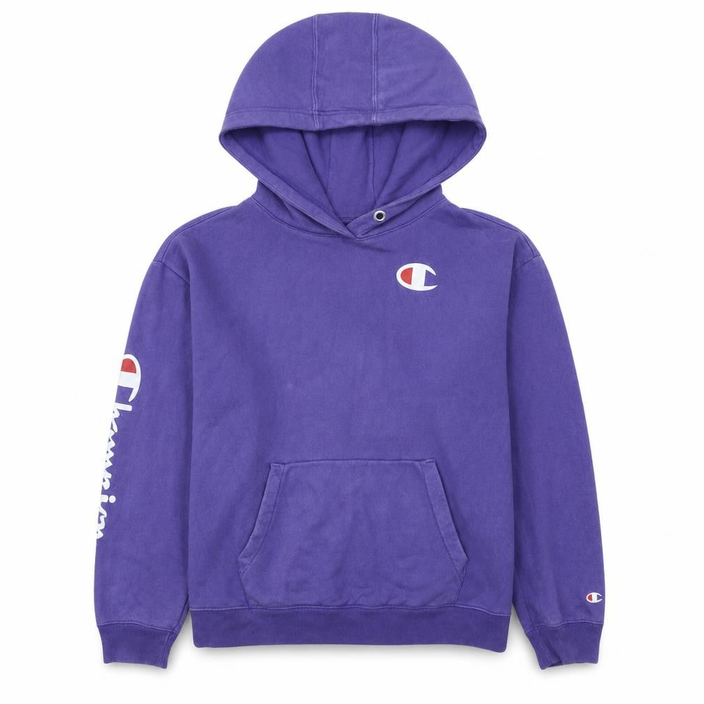 Champion JD Sports Purple Small Women's Pullover Hoodie Sweatshirt