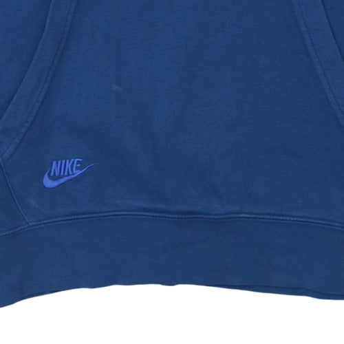 Nike Men's Blue XS Pullover Hoodie Embroidered Logo Sportswear