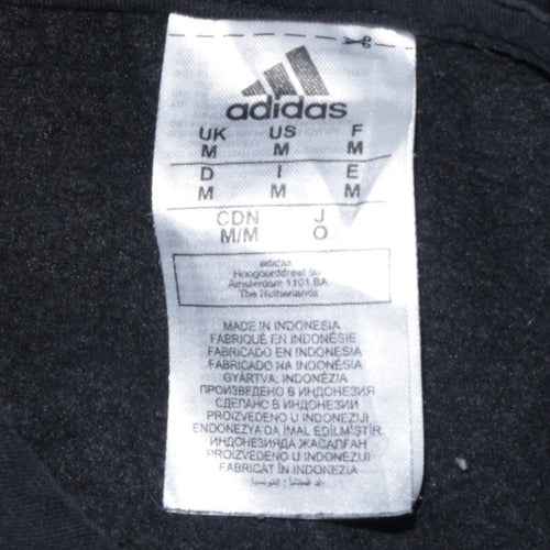 Adidas Men's Black Pullover Hoodie Fleece Regular M Sportswear