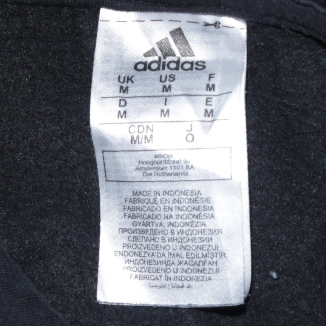 Adidas Men's Black Pullover Hoodie Fleece Regular M Sportswear