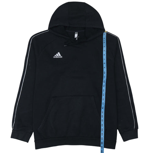Adidas Men's Black XL Pullover Hoodie with Logo Detail