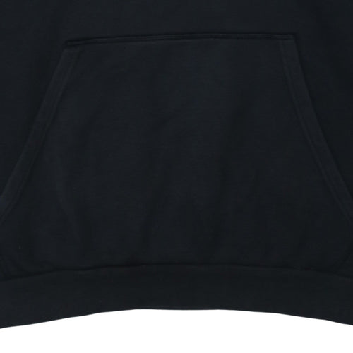 Adidas Men's Black XL Pullover Hoodie with Logo Detail