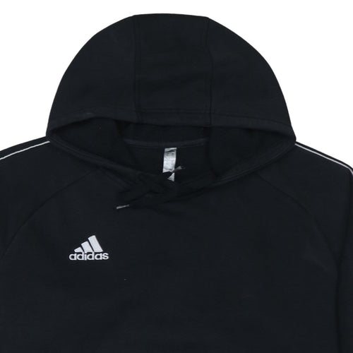 Adidas Men's Black XL Pullover Hoodie with Logo Detail
