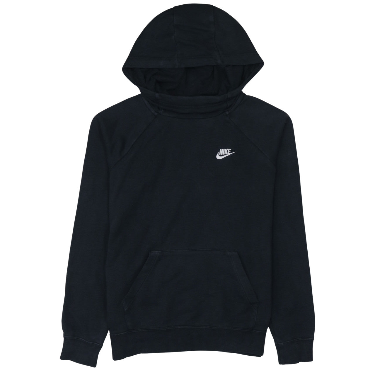 Nike Men's Black Pullover Hoodie Size M Fleece Logo Sweatshirt