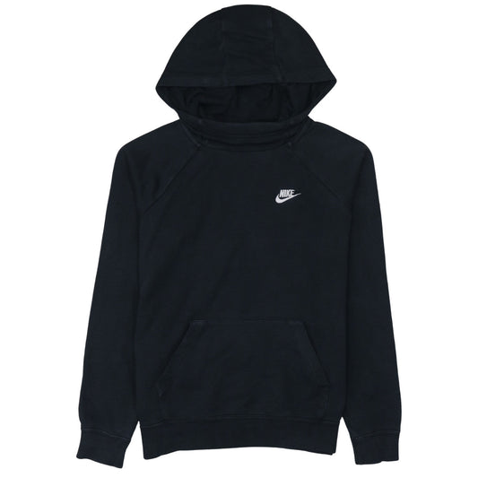 Nike Men's Black Pullover Hoodie Size M Fleece Logo Sweatshirt