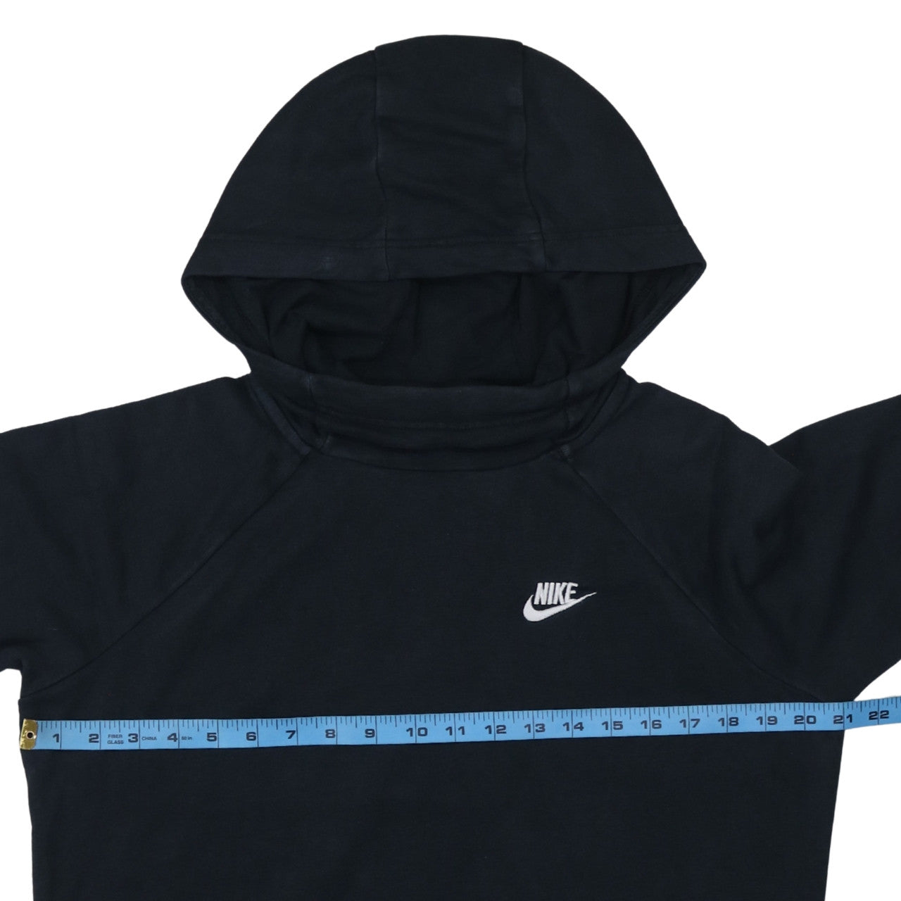 Nike Men's Black Pullover Hoodie Size M Fleece Logo Sweatshirt