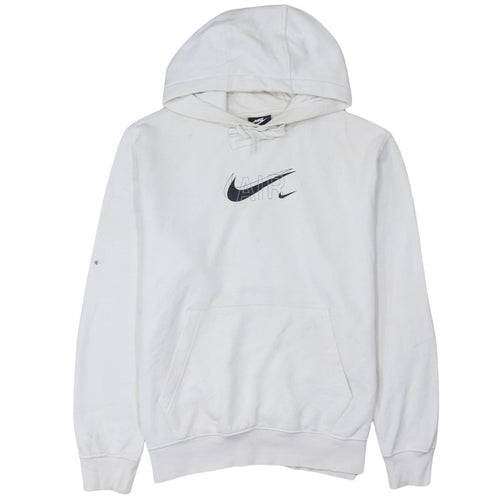 Nike Men's White Air Logo Pullover Hoodie Size M